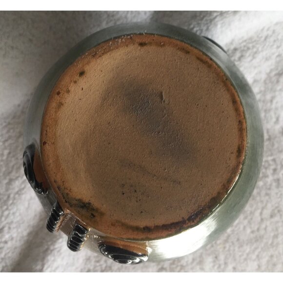 Ornate Woman Lady Artistic Pitcher Jug Hidi 2000 Pottery 5.75" Signed - Picture 12 of 12